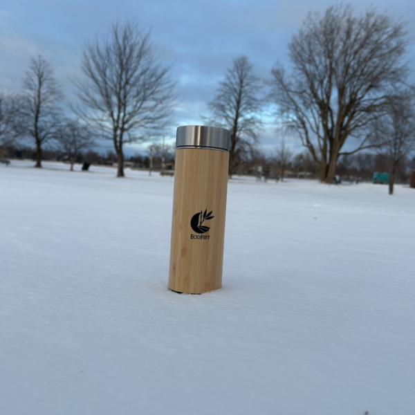 Bamboo Stainless Steel Flask Water Bottle 2